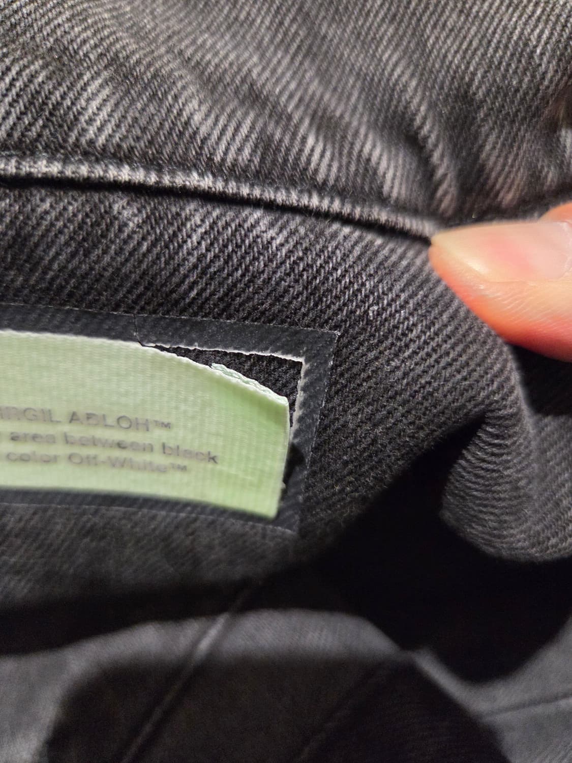 오프화이트.파이어테이프.데님자켓 상품이미지7