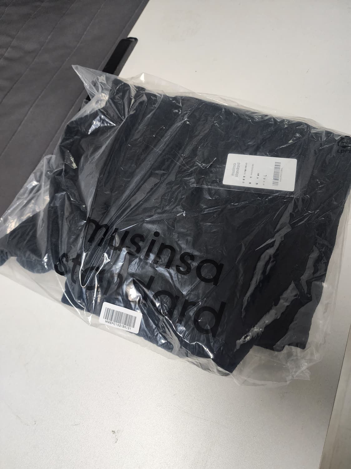 블랙 L)무탠다드 바스켓볼 스웨트 쇼츠 상품이미지7