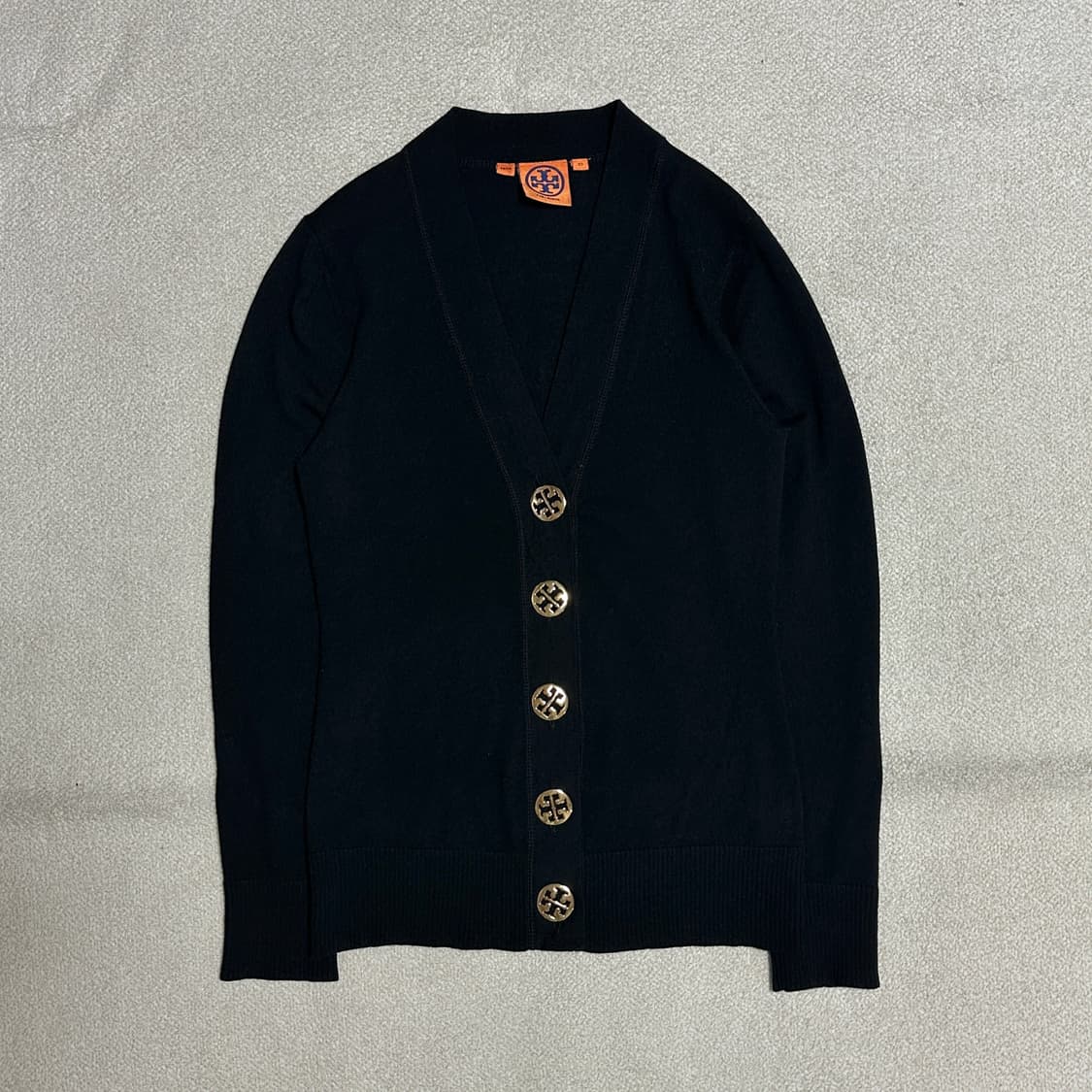 토리버치 금장 브이넥 가디건 상품이미지2