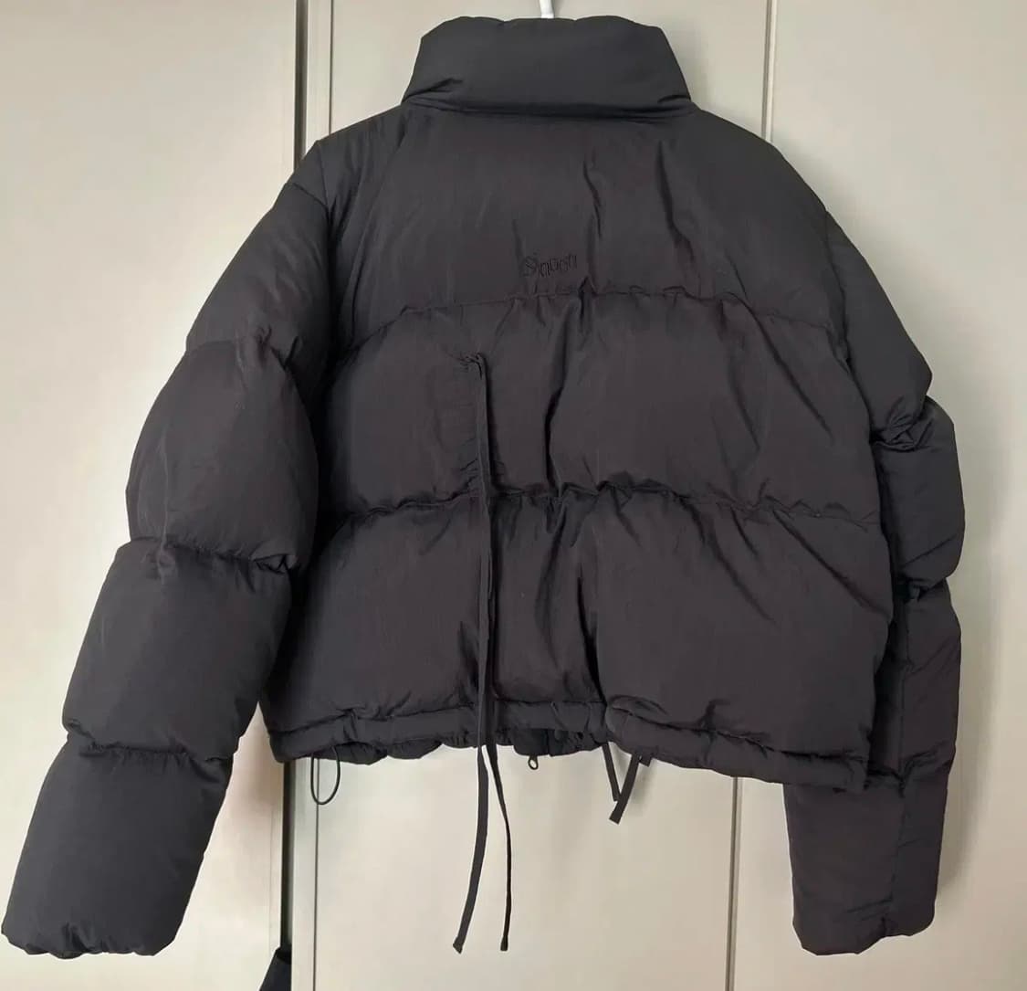 시눈 리본 패딩 덕다운 리본 디테일 푸퍼 숏패딩 상품이미지3