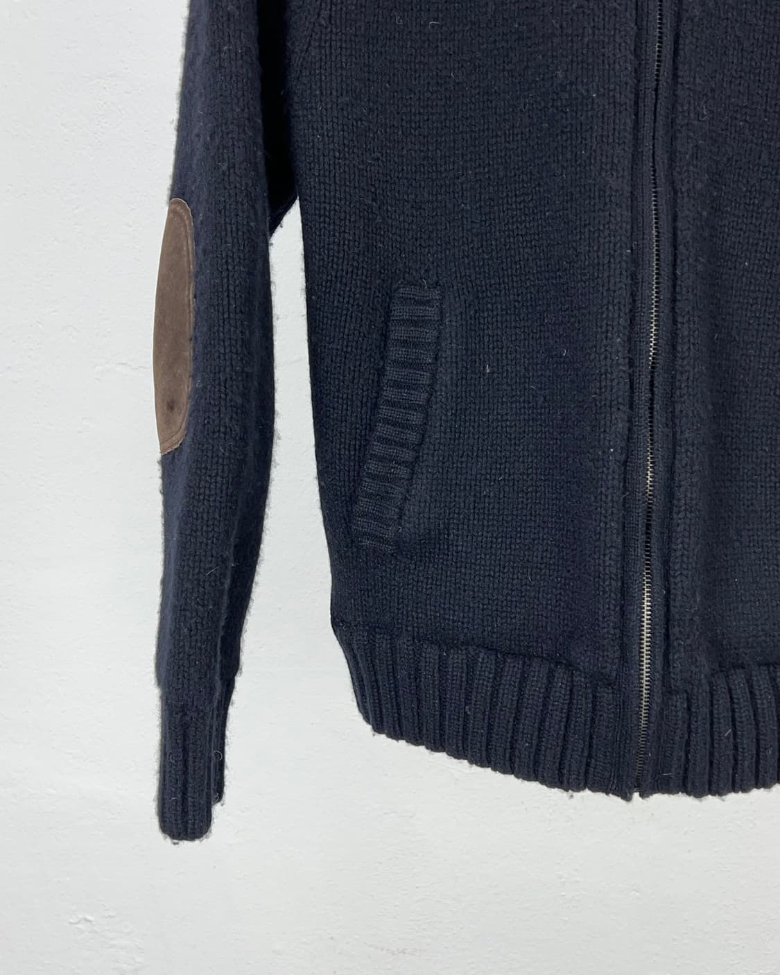 리바이스 블랙 스웨이드 패치 모크 집업 울 자켓 상품이미지4