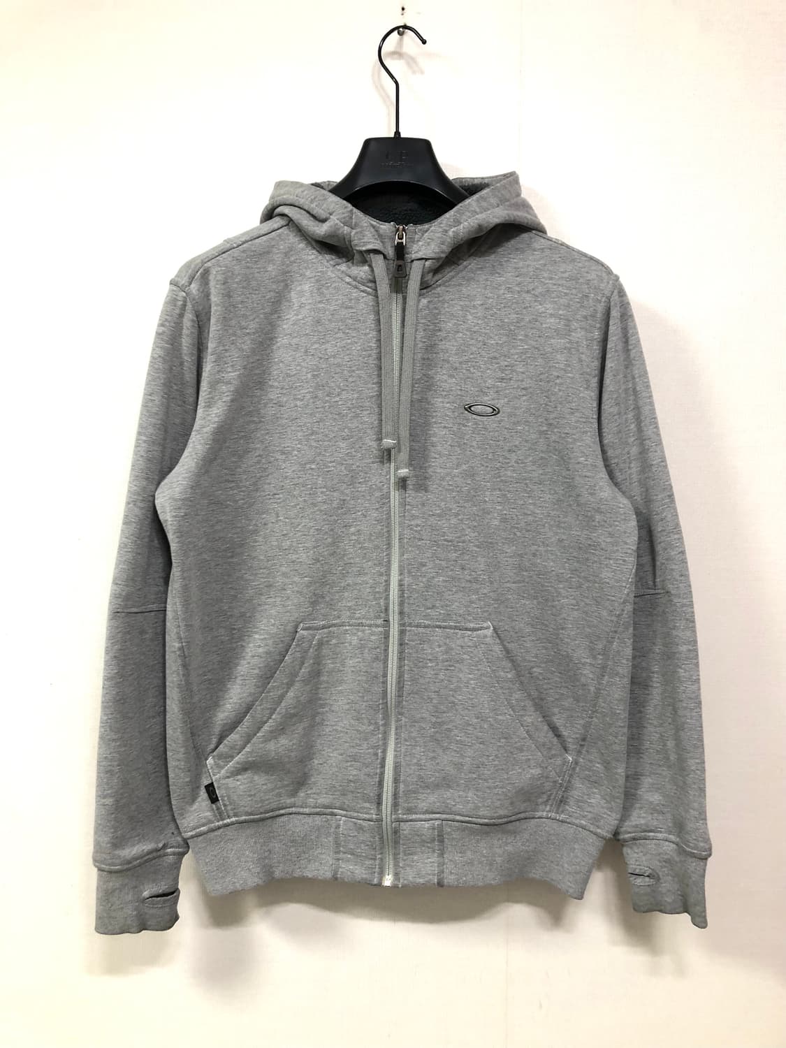 오클리 은각로고 기모 후드집업 M _ 그레이 상품이미지1