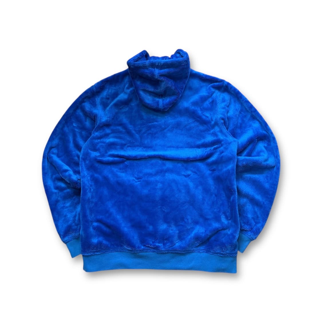 아디다스 빅로고 파이어버드 블루 쉐르파 후드자켓 상품이미지2