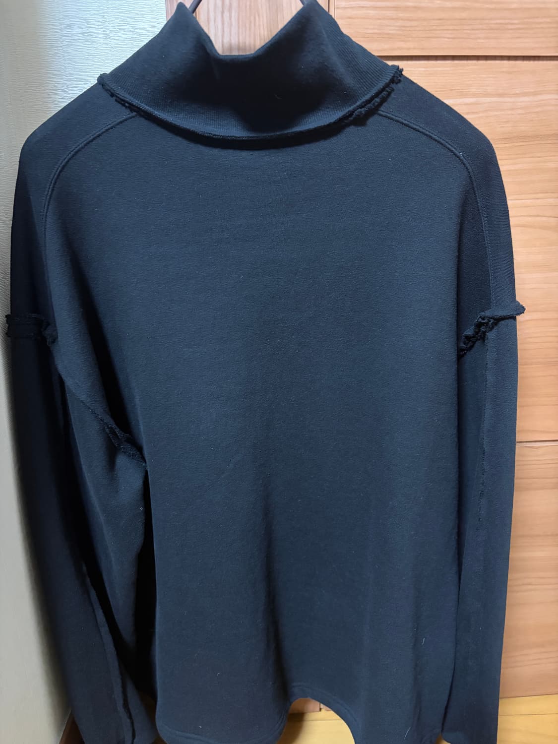 유스 컷오프 하프집업 스웨트셔츠 블랙 L 상품이미지2