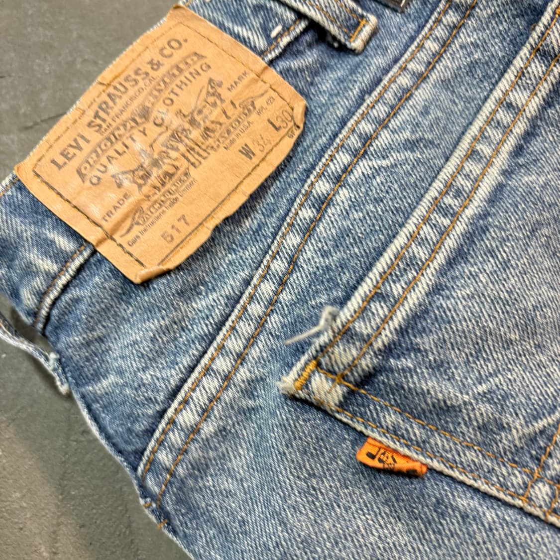 [34] LEVIs 리바이스 517 오렌지탭 빈티지 데님 팬츠 상품이미지3