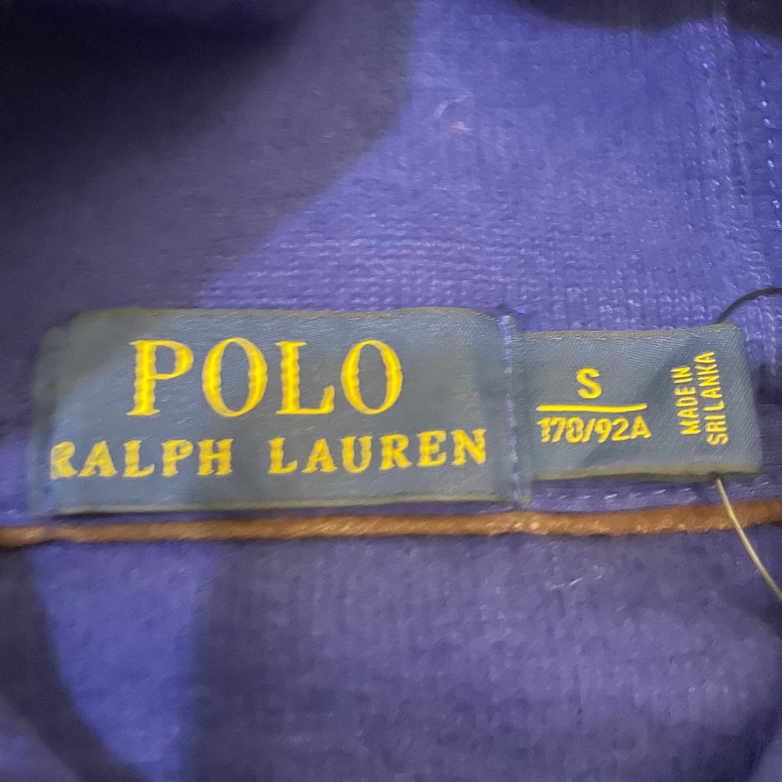 폴로랄프로렌 코발트블루 버튼 숄카라 코튼 니트 상품이미지4