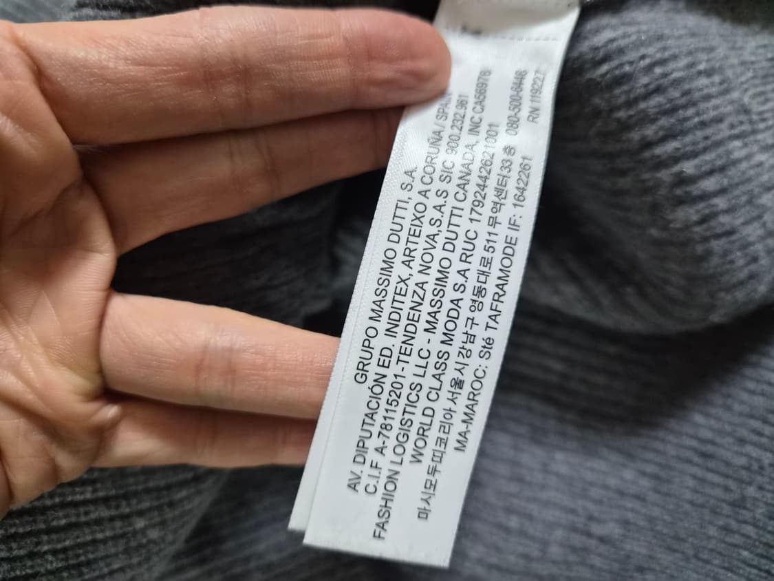 마시모두띠 후드니트집업XL 상품이미지5