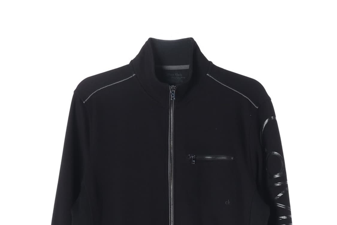캘빈클라인 빅로고 슬리브 블랙 집업 자켓 L 상품이미지3
