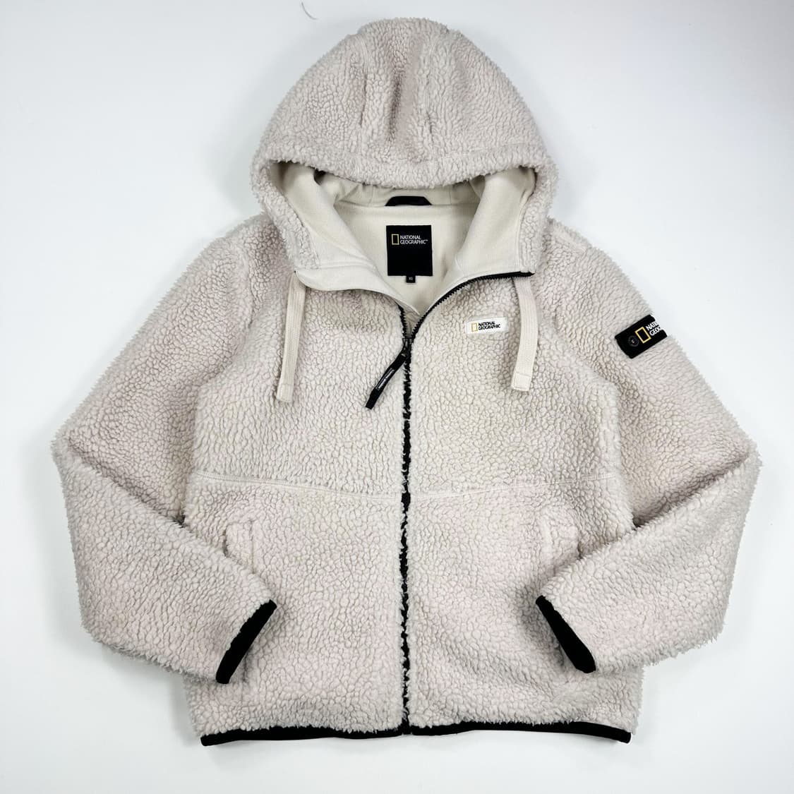 내셔널지오그래픽 뽀글이 후리스 후드집업 (XS 여성추천) 상품이미지2