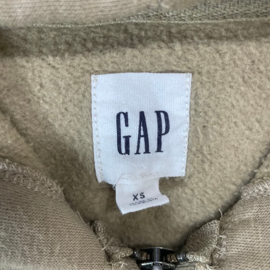 갭 Gap 스펠 로고 후드집업 베이지 상품이미지4