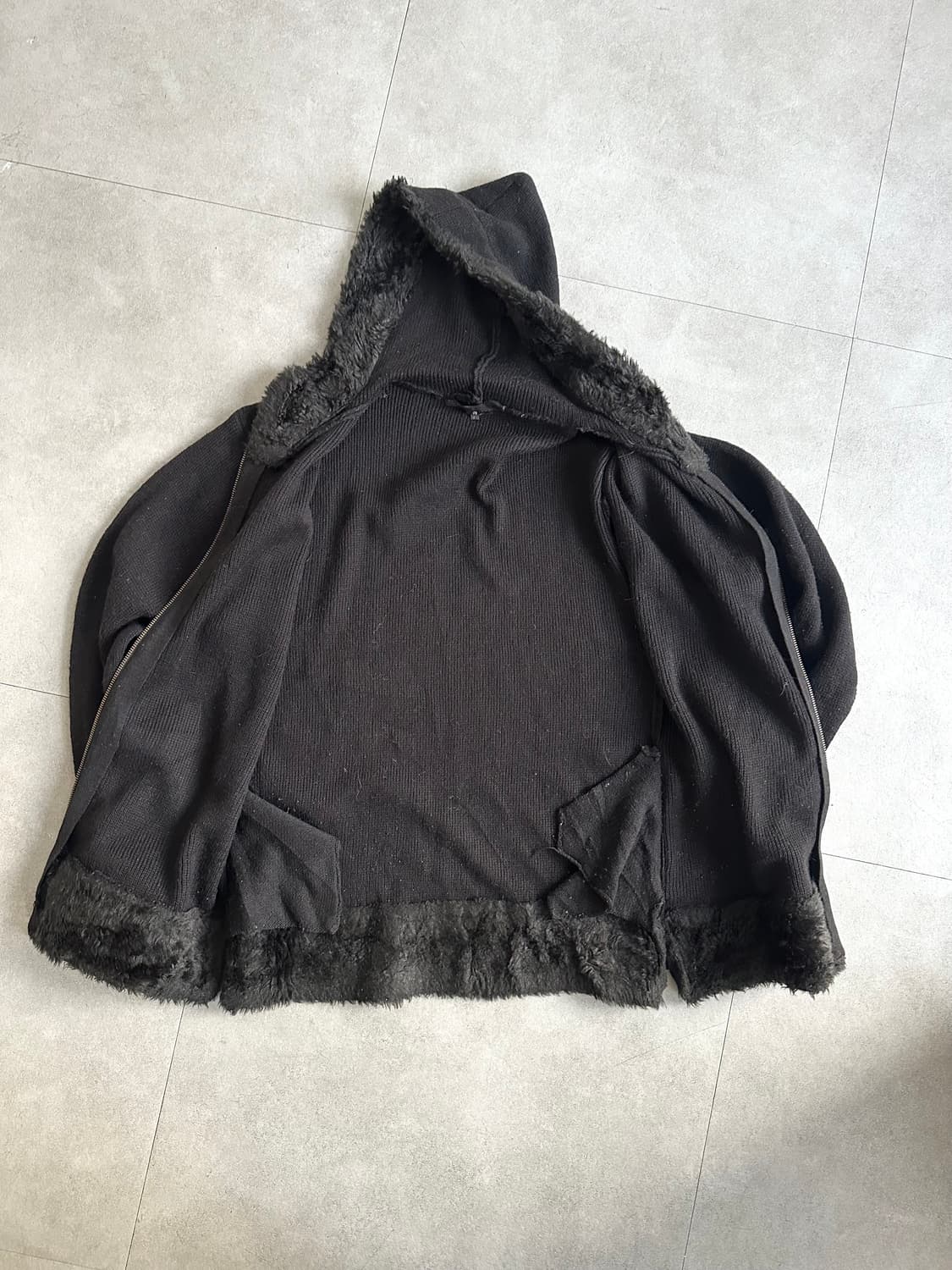 버닝쇼(Bernings Sho) 고딕 퍼 후드 집업 상품이미지7