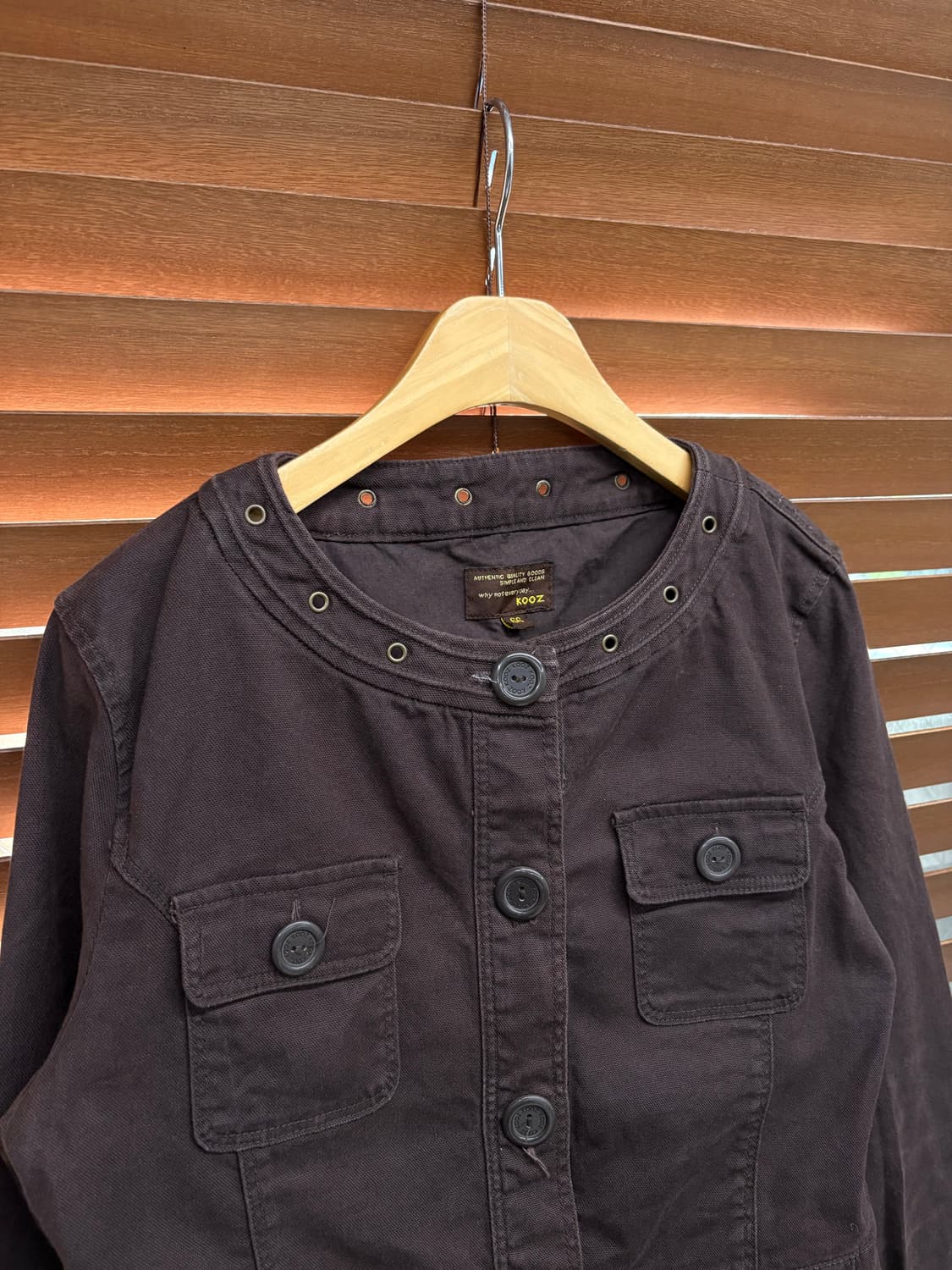KOOZ 논카라 빈티지 버튼 자켓 상품이미지4