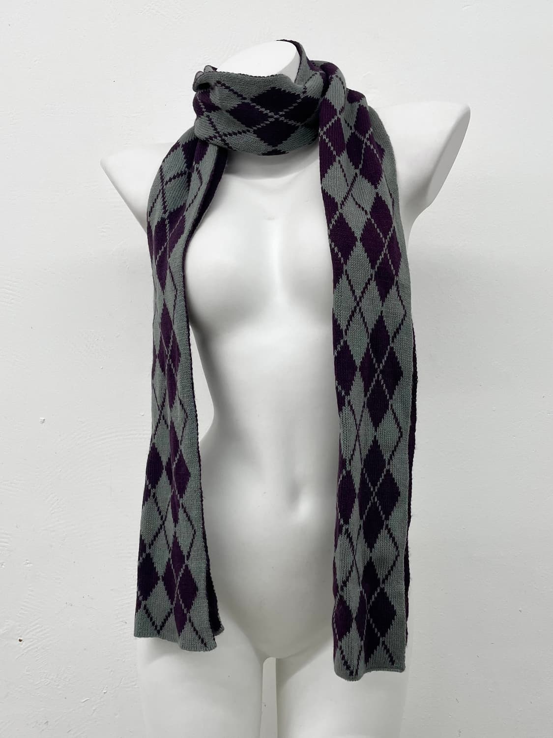 아가일 니트 머플러 상품이미지2