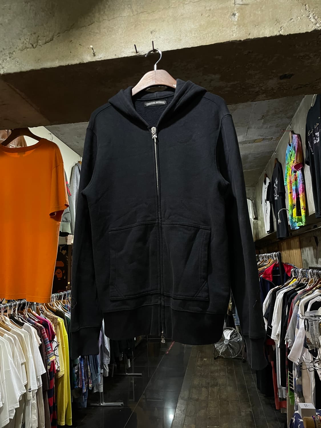 Chrome Hearts 크롬하츠 크로스 레더 후드집업 상품이미지1