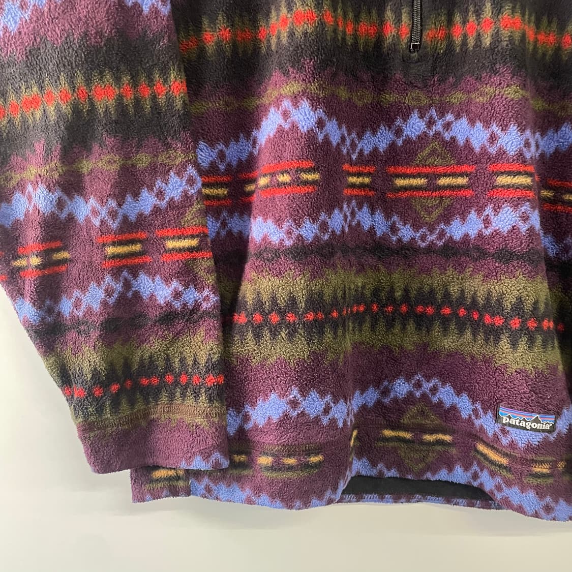 90s 파타고니아 신칠라 사카제아 블랙베리 풀오버 상품이미지4