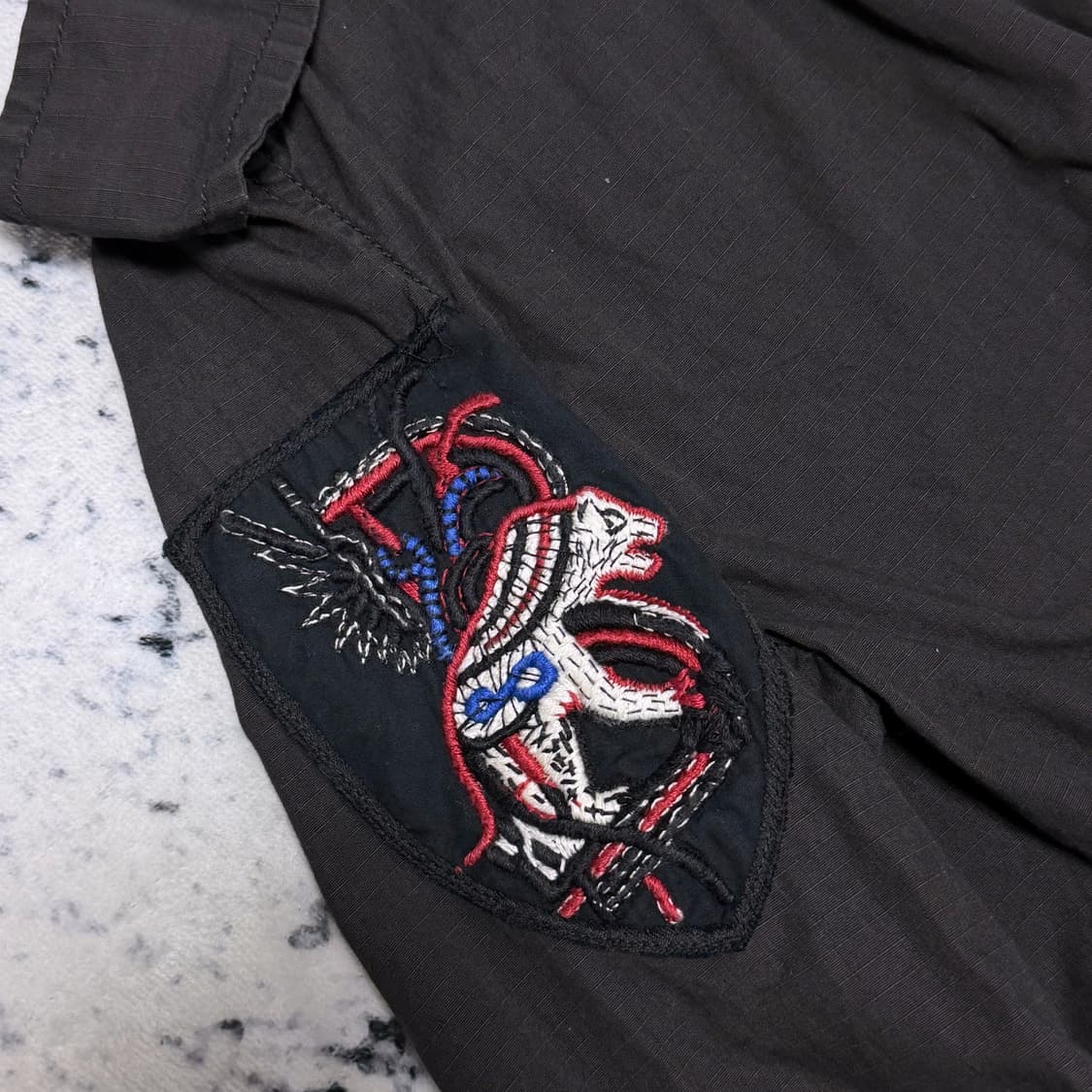 (국문탭) 발망 데카르넹 11ss 타이거패치 M-51 파카 34 상품이미지3