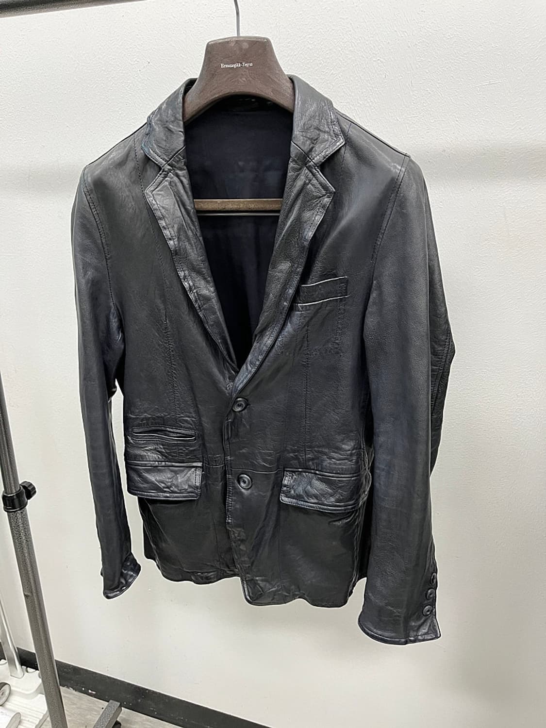 95) 빠니깔레 신형 이태리 가죽 블레이져  상품이미지1