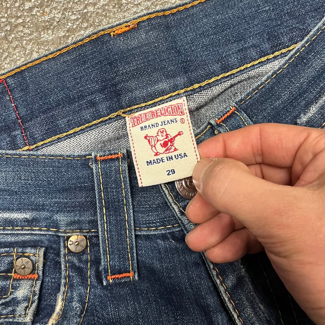 트루릴리젼 조이 데미지 부츠컷 (31“) 상품이미지5