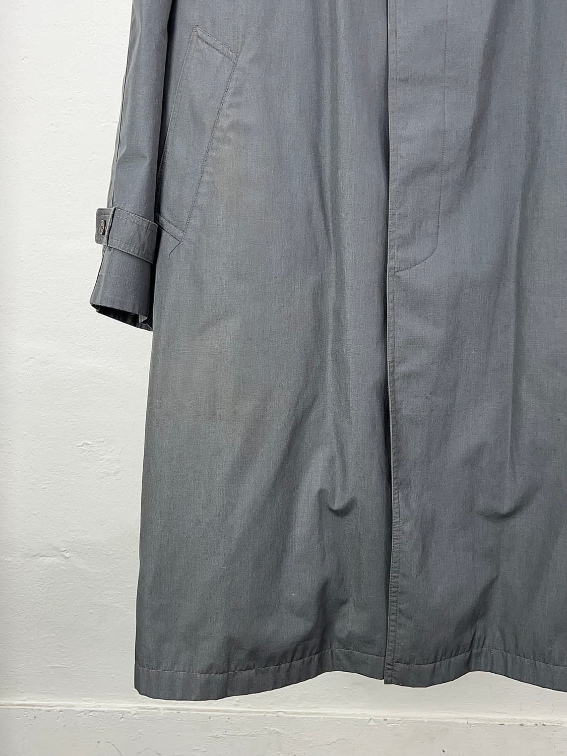 이브 생로랑 뿌르 옴므 그레이 라이너 퀼팅 벨티드 트렌치 롱 코트 상품이미지4