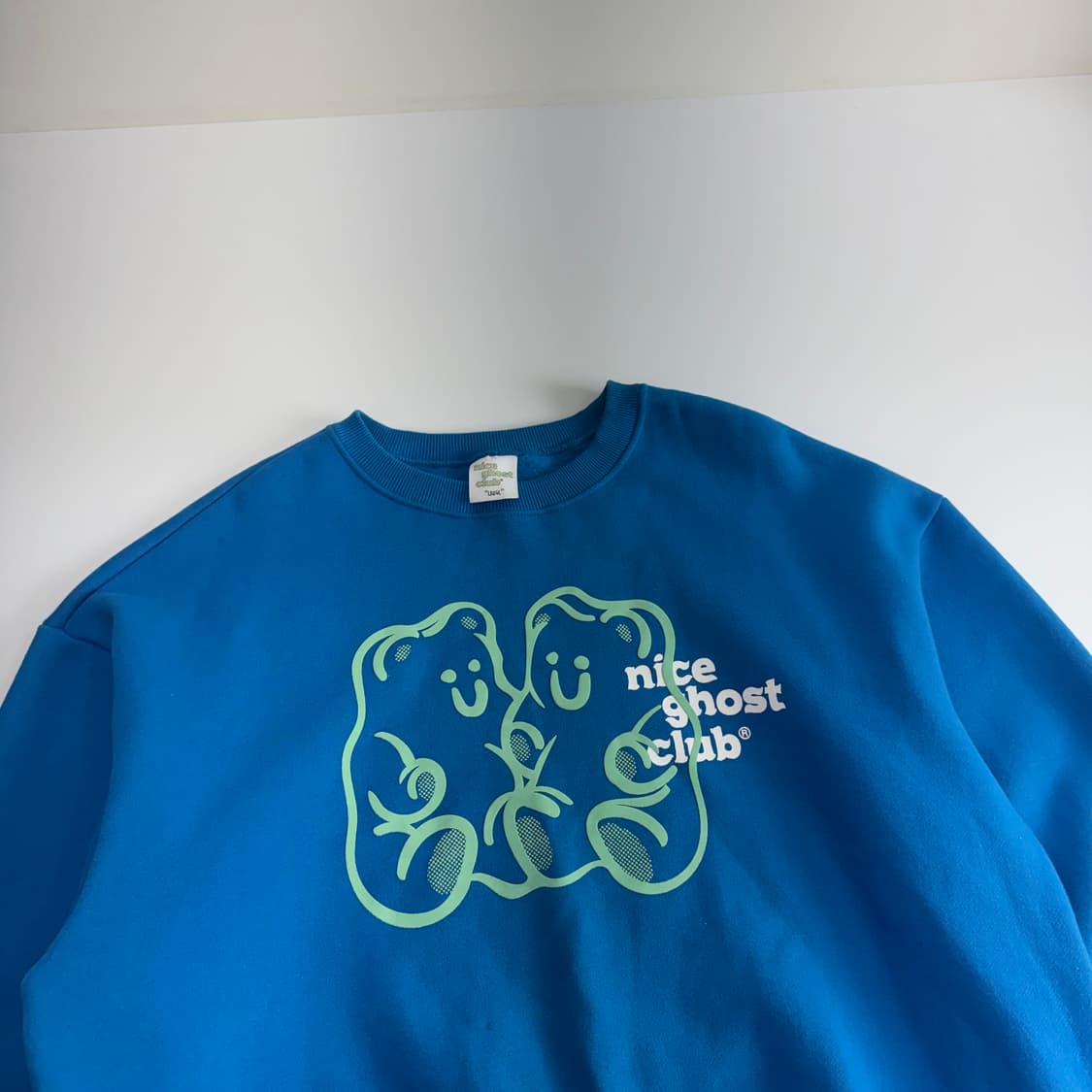 Nice ghost club 나이스 고스트 클럽 블루 맨투맨 상품이미지4