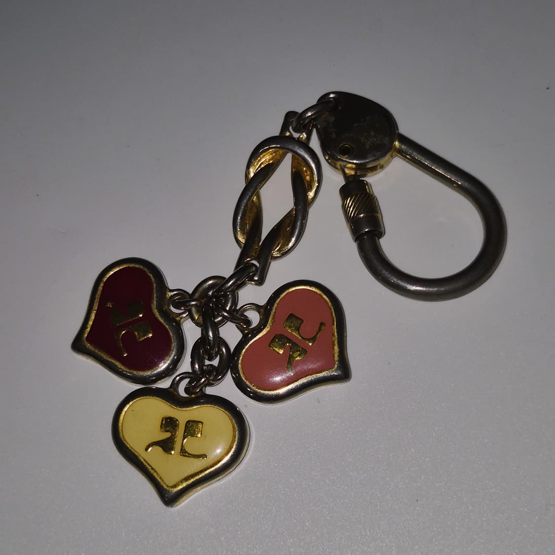 90s 꾸레쥬 하트 에나멜 레이어드 키링 상품이미지10