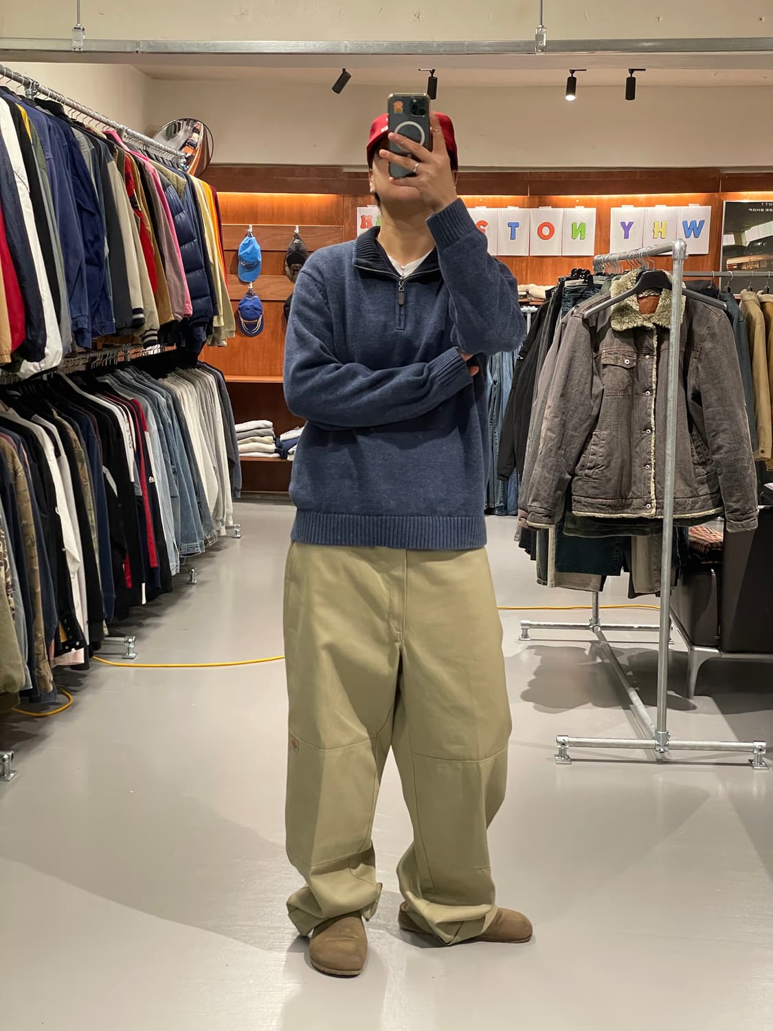 LL bean 반집업 니트 상품이미지7