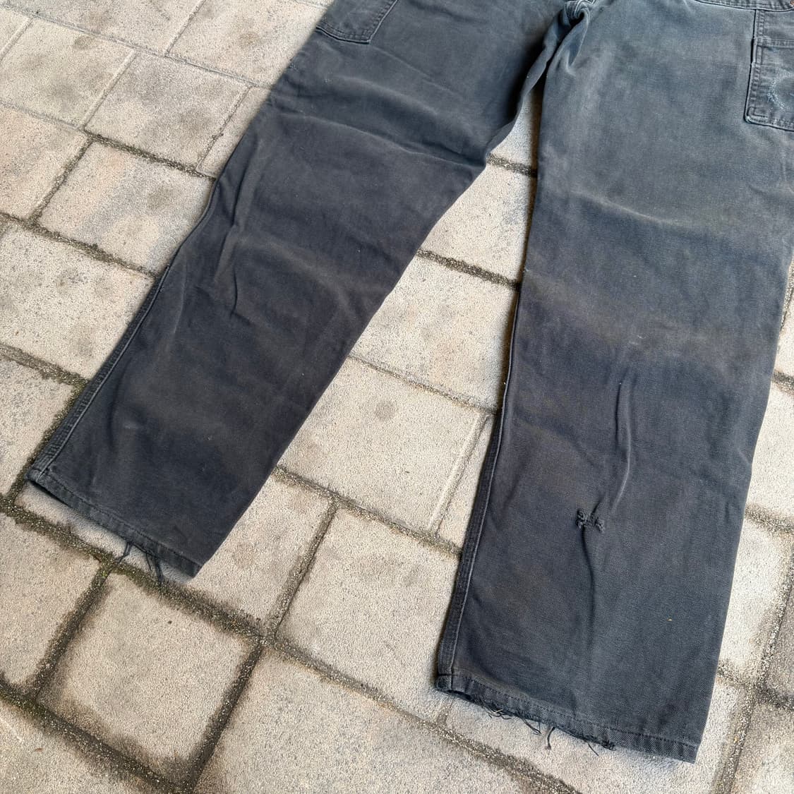 USA 칼하트 B01 BLK 더블니 블랙 카펜터 워크 팬츠 상품이미지7