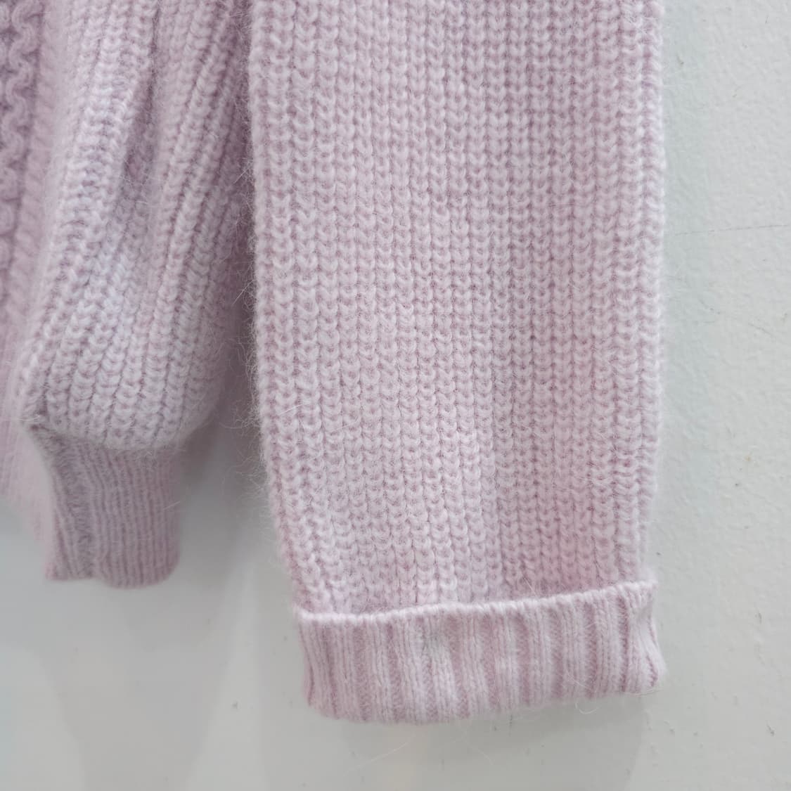 앙고라 토끼퍼 소매 레이스 백포인트 니트 상품이미지9