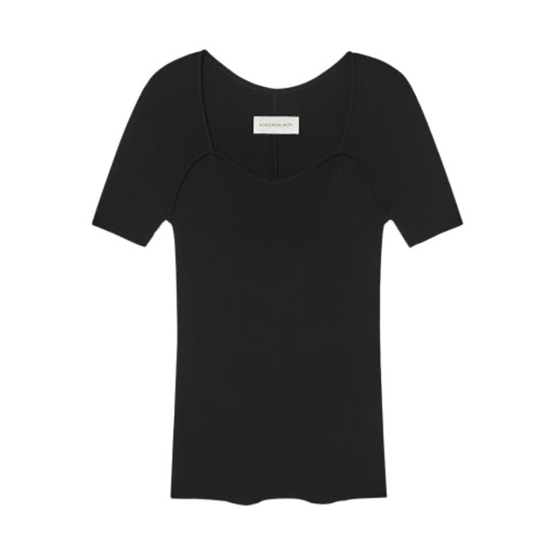 킨더살몬 하트넥 니트 탑 상품이미지1