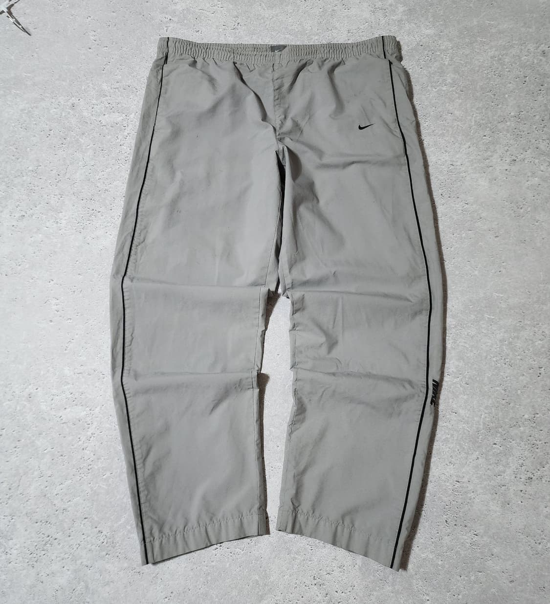 나이키 사이드라인 그레이 빅로고 트랙팬츠 바람막이 와이드 바지 상품이미지3
