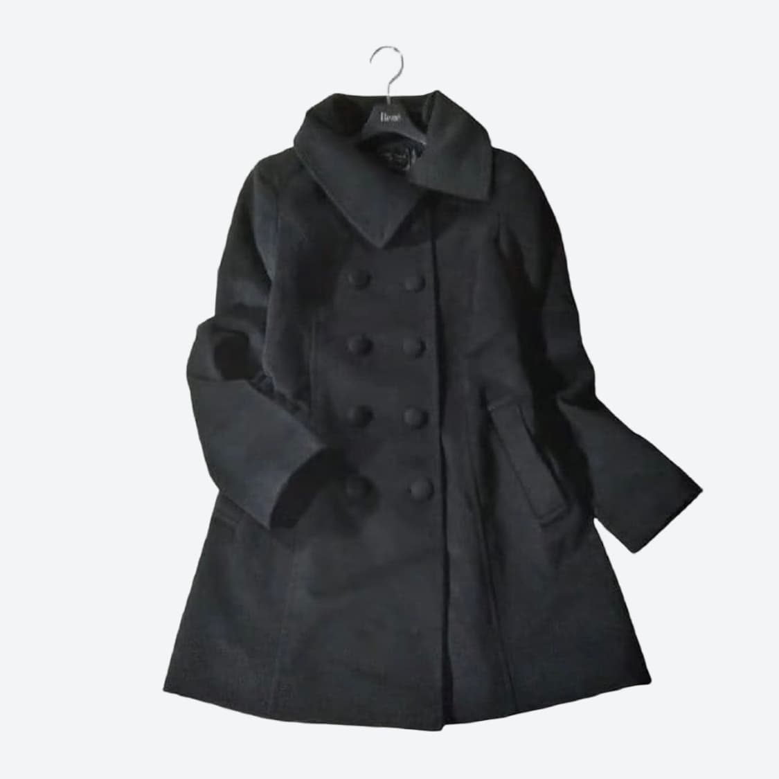 any sis by kumikyoku 히메 미드나잇 블랙 앙고라 코트 상품이미지1