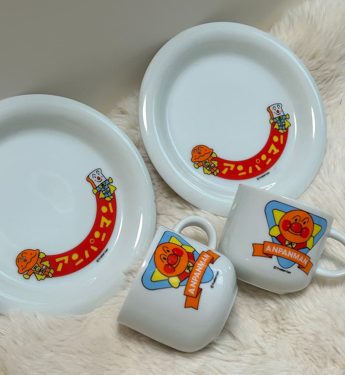 빈티지 호빵맨도기세트 (컵&접시) 상품이미지2