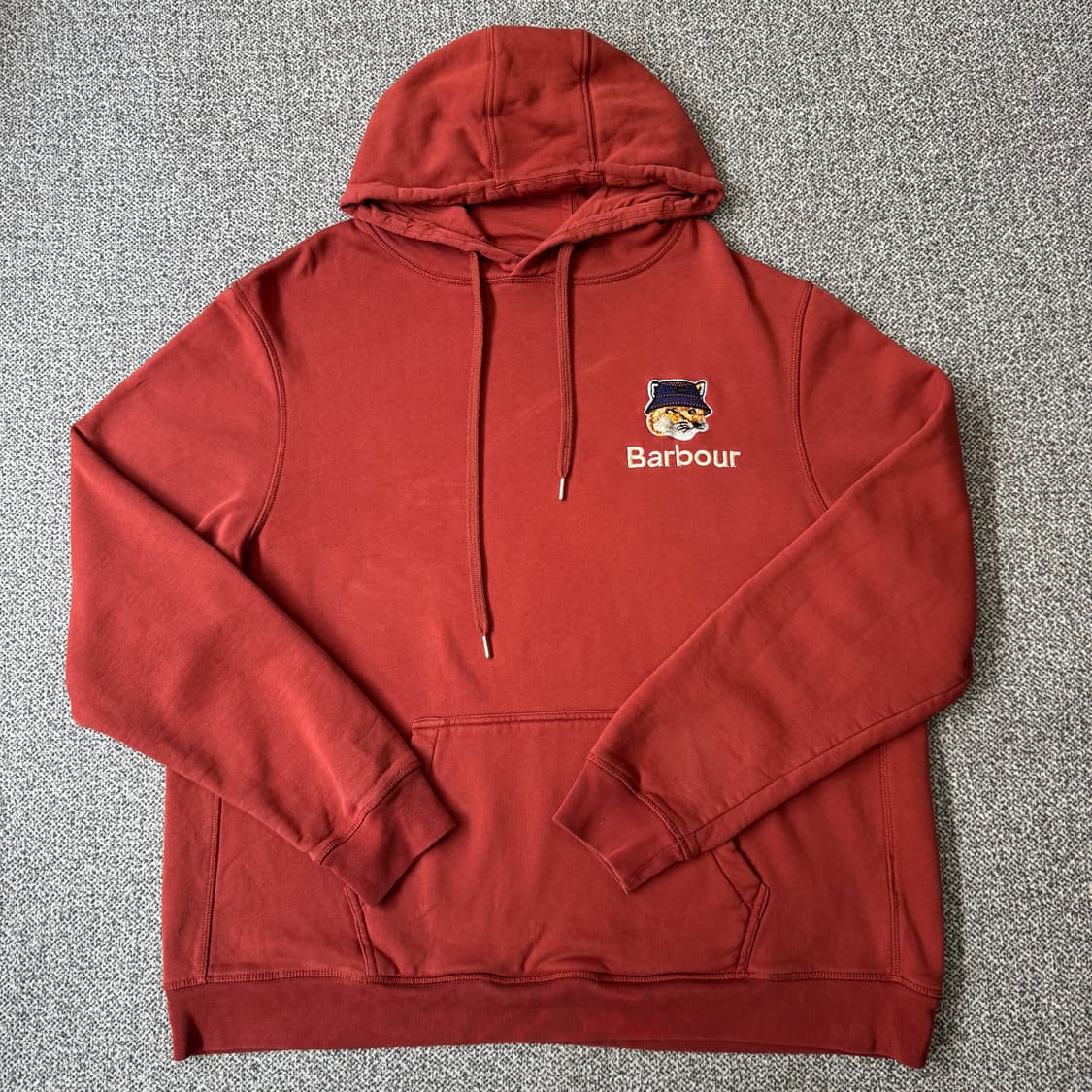 바버 x 메종 키츠네 폭스 헤드후드 상품이미지1