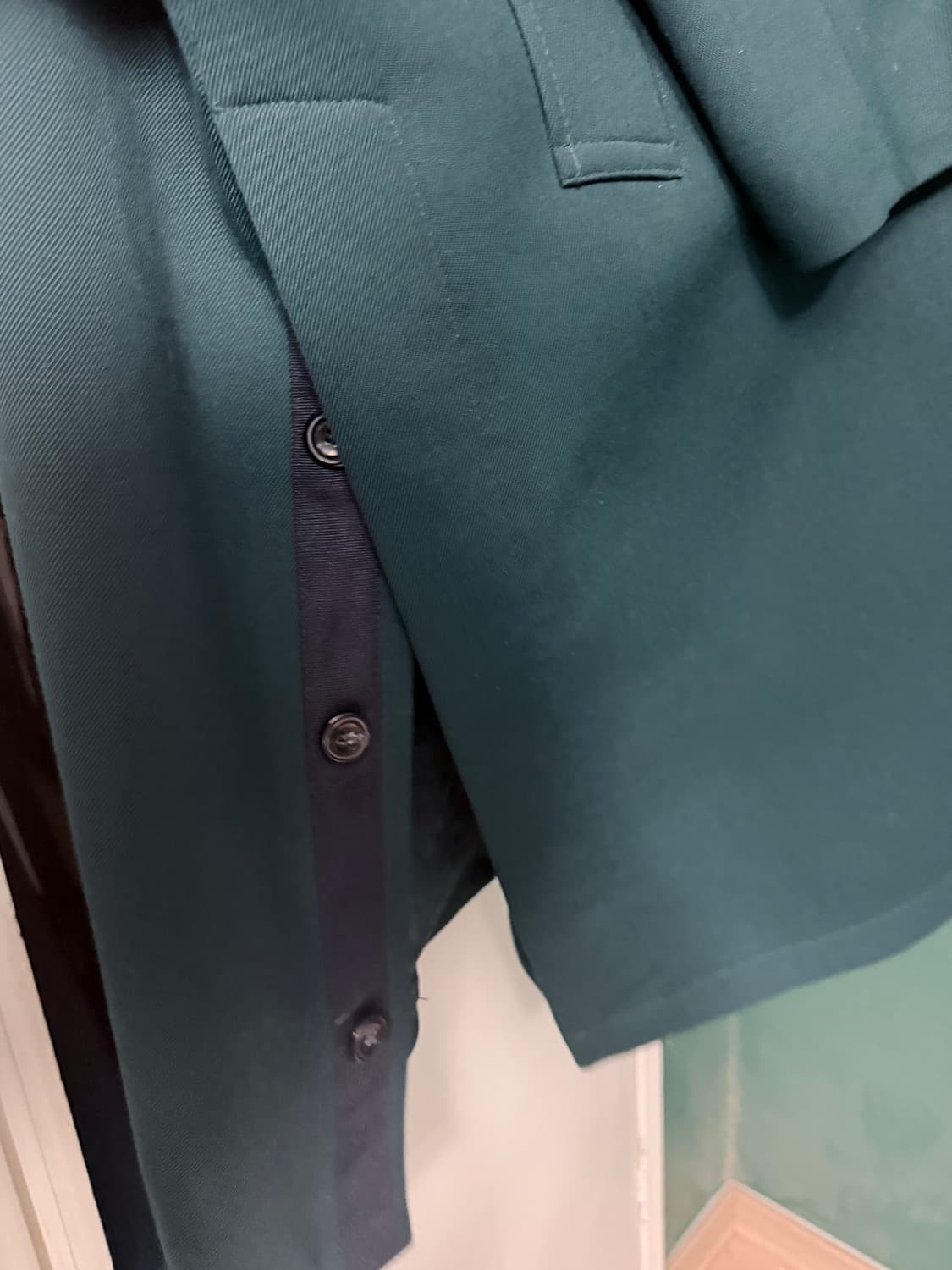 자라 맨 다크 그린 코트 L 상품이미지3