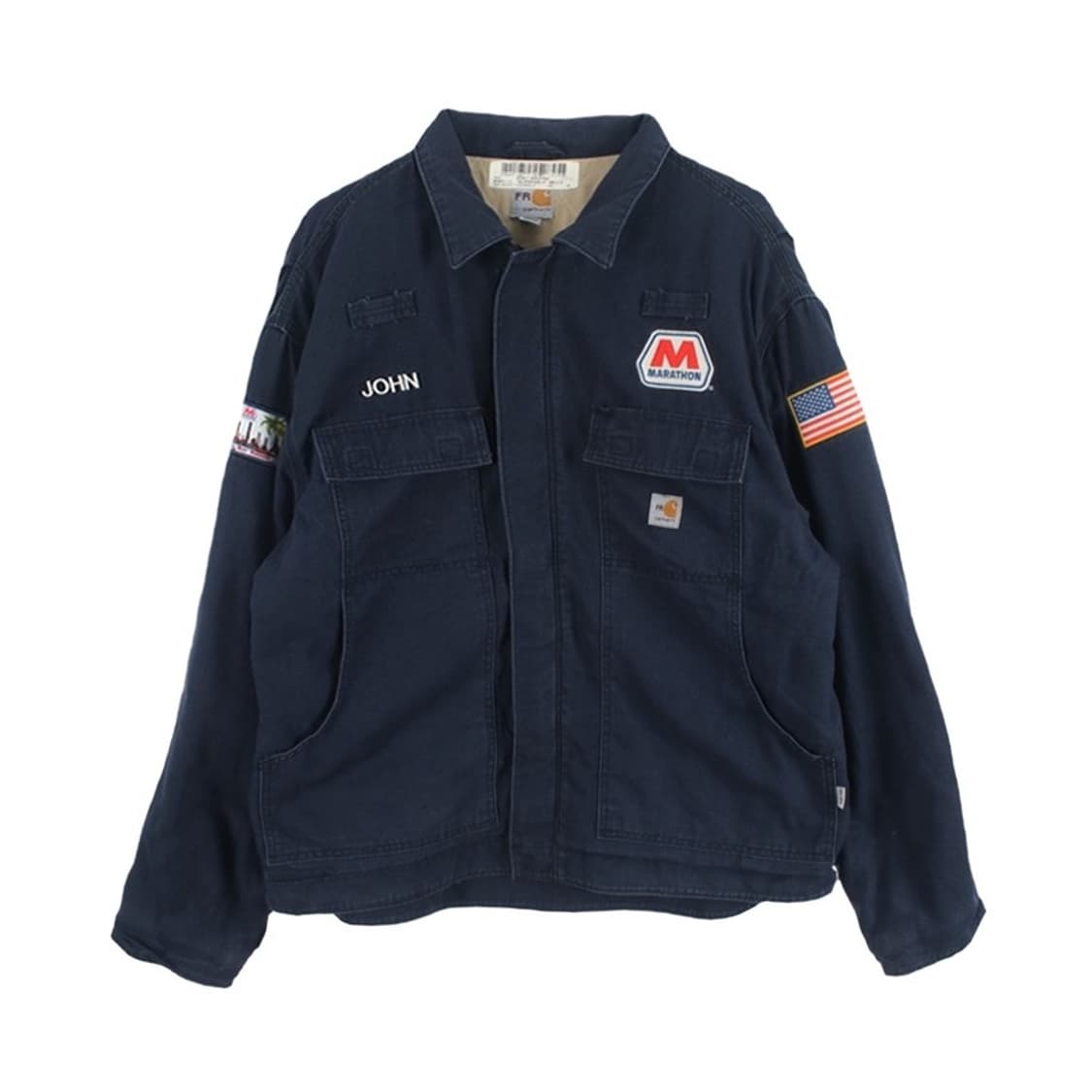 칼하트 (MEN - XL) 코튼 나일론 아크릴 집업 워크 자켓 상품이미지1
