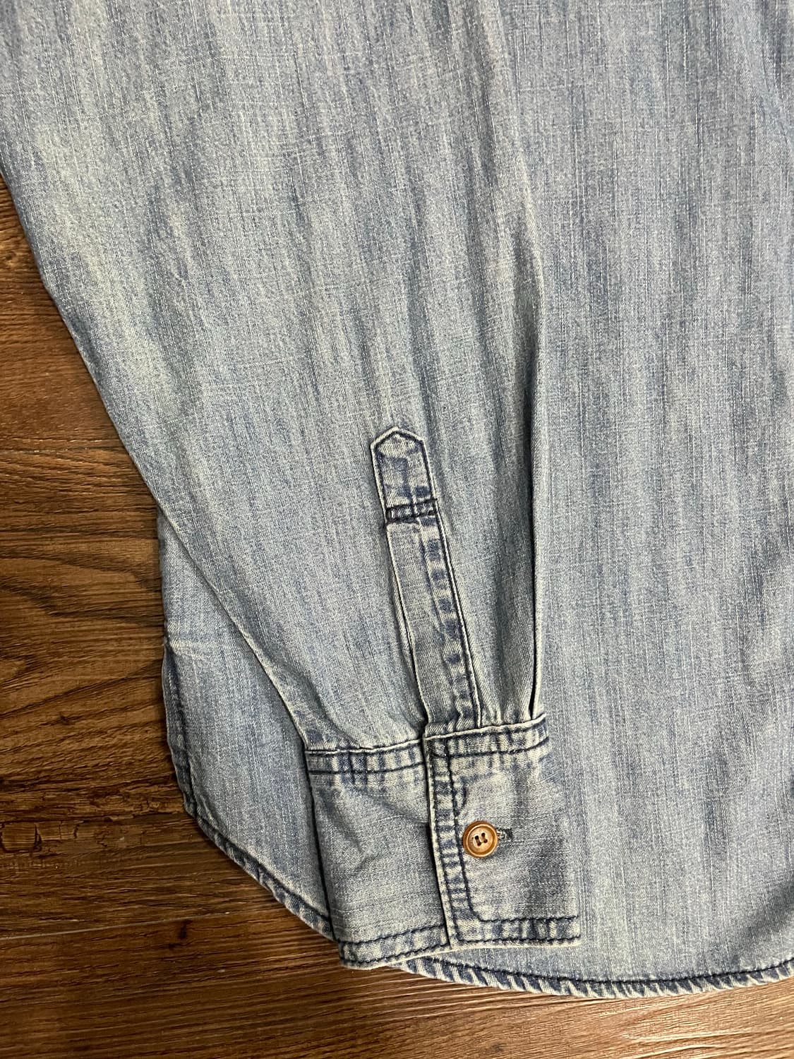 마뗑킴 워시드 오버핏 데님 셔츠 상품이미지4