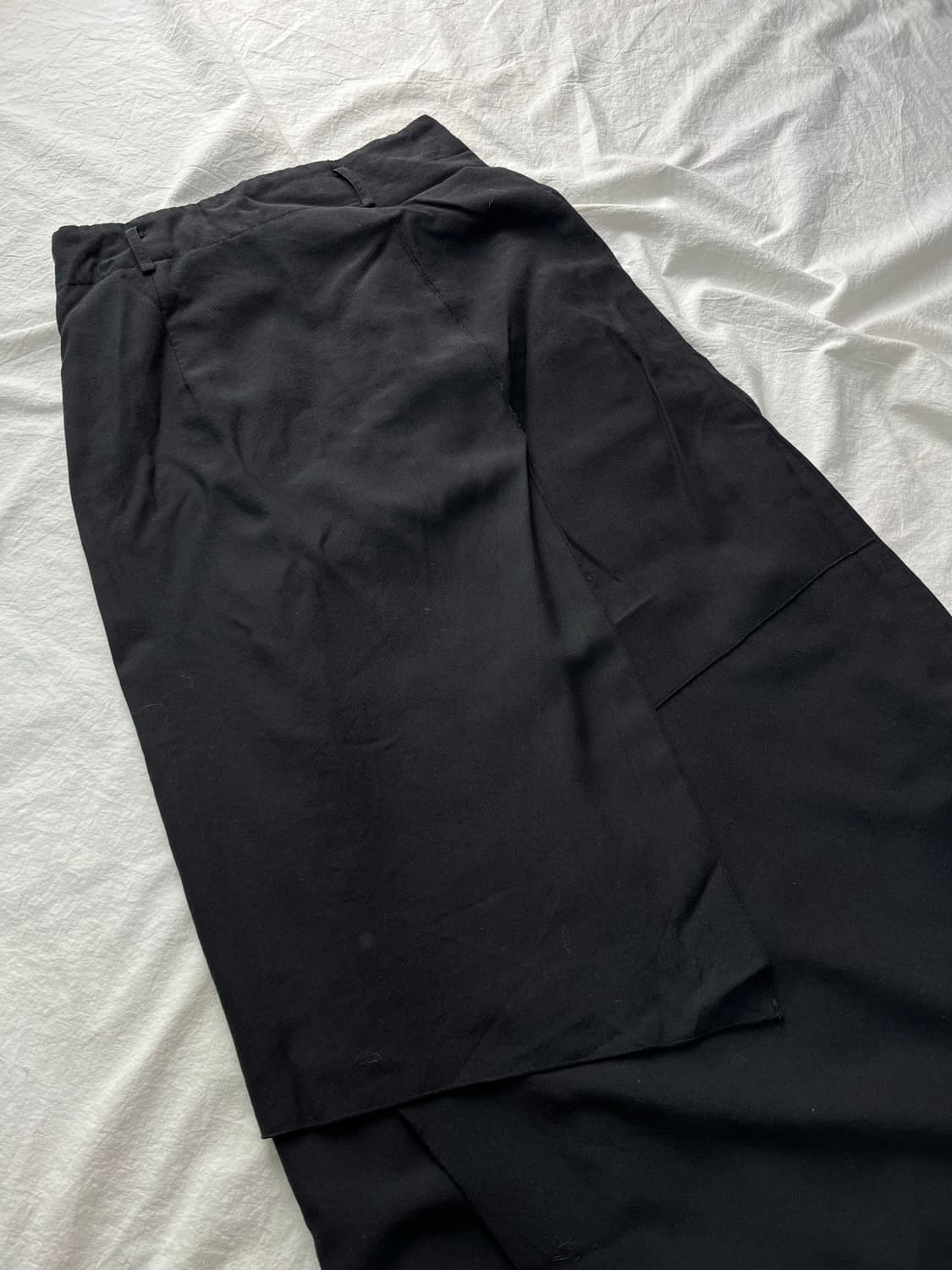 일본 빈티지 블랙 컷아웃 롱 스커트 상품이미지2