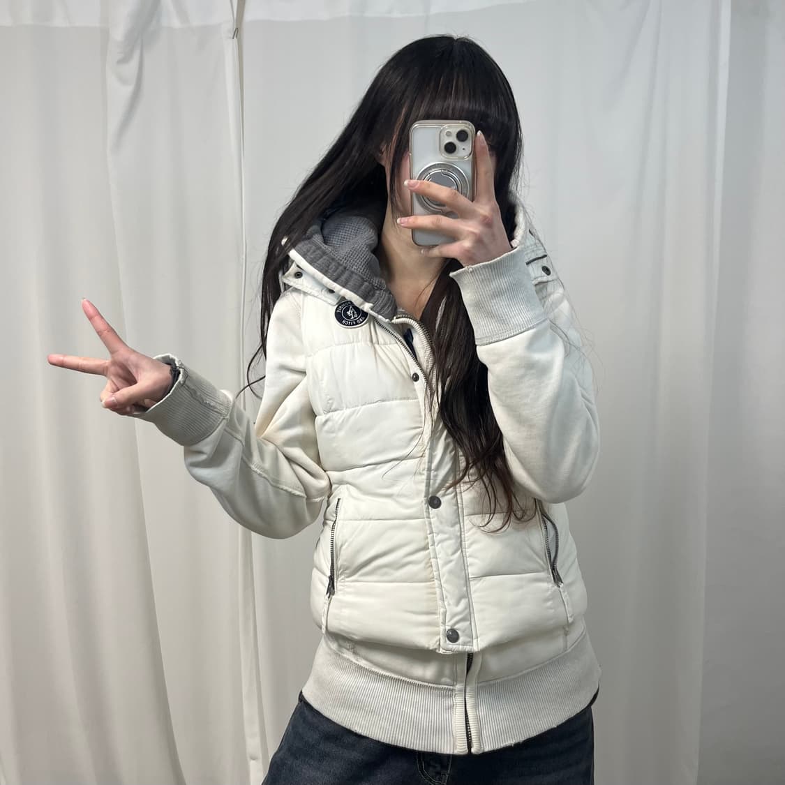 Abercrombie Ivory Padded Vest 상품이미지2