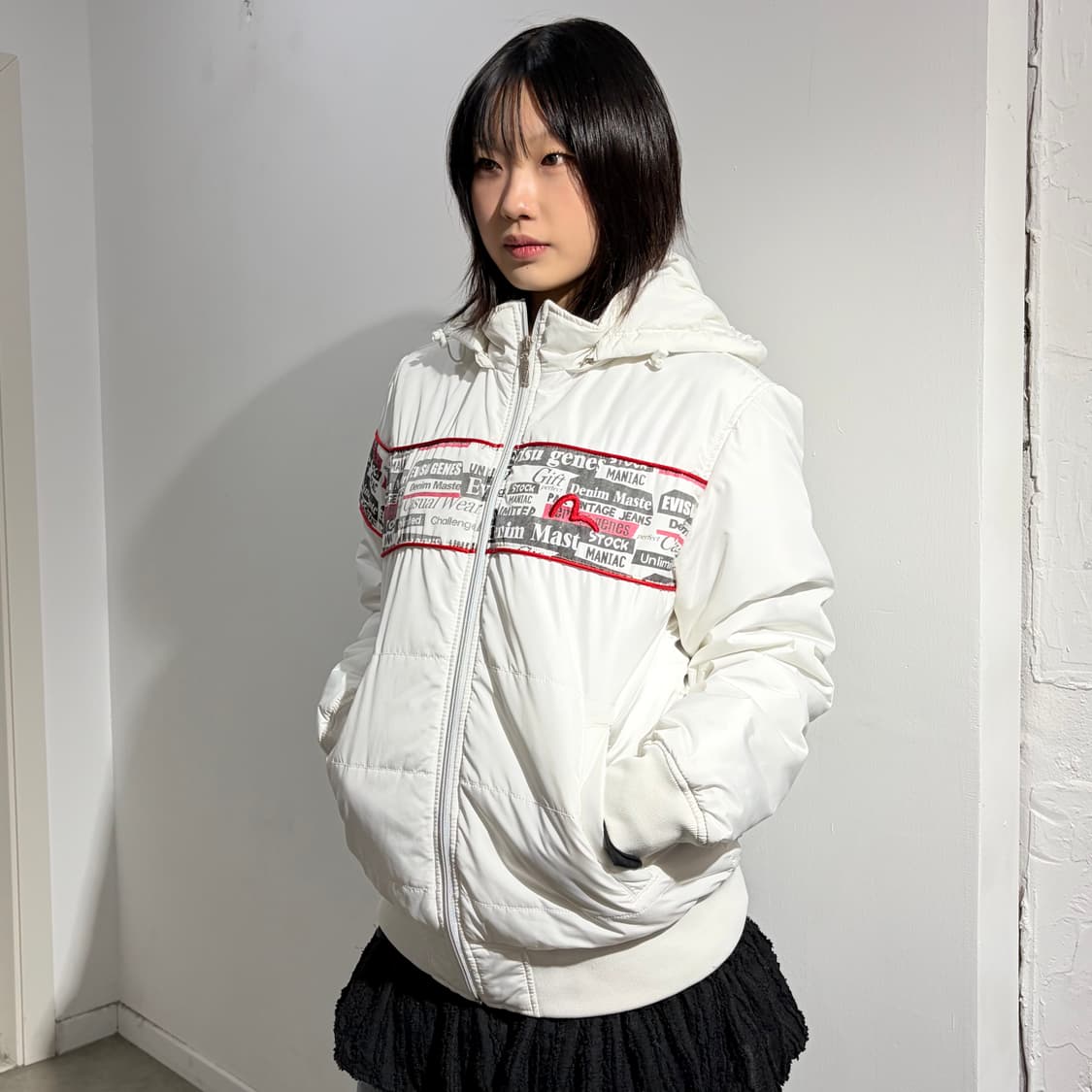 EVISU 에비수 화이트 패딩 상품이미지1