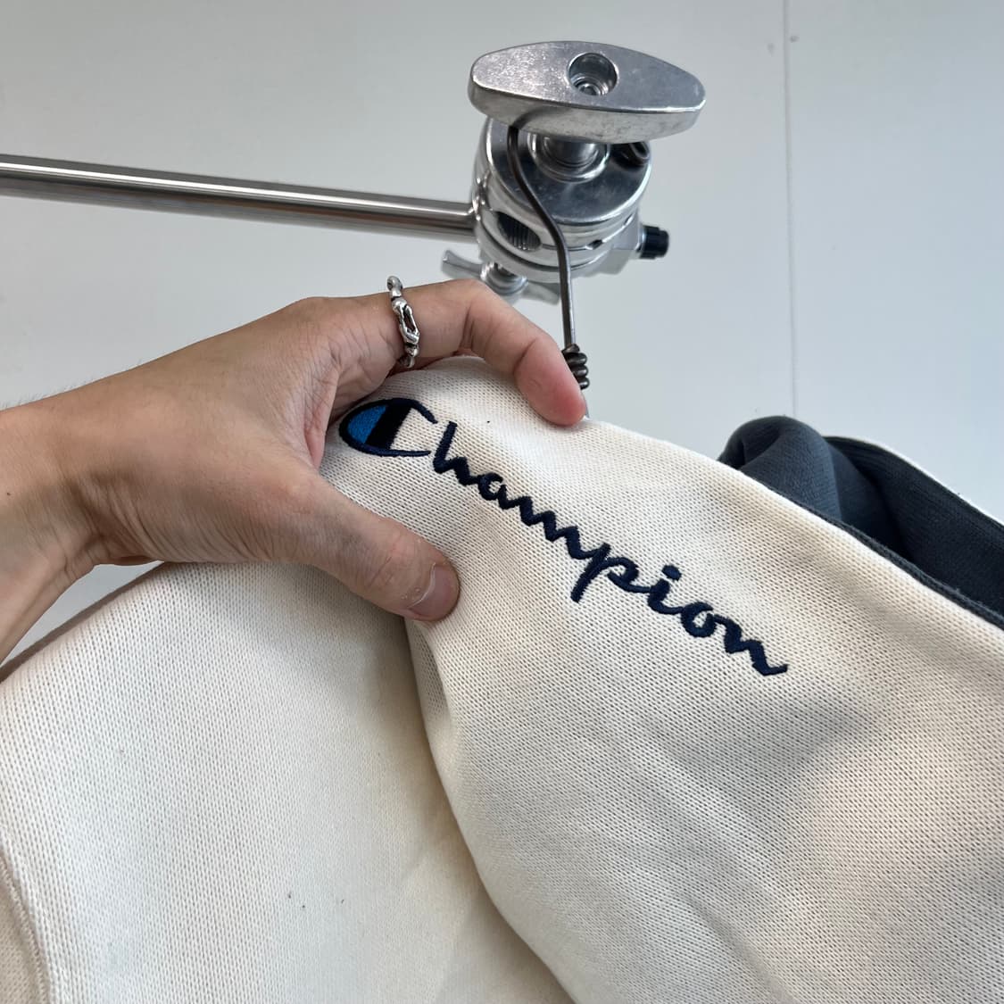 챔피온 패치로고 후드집업 상품이미지10