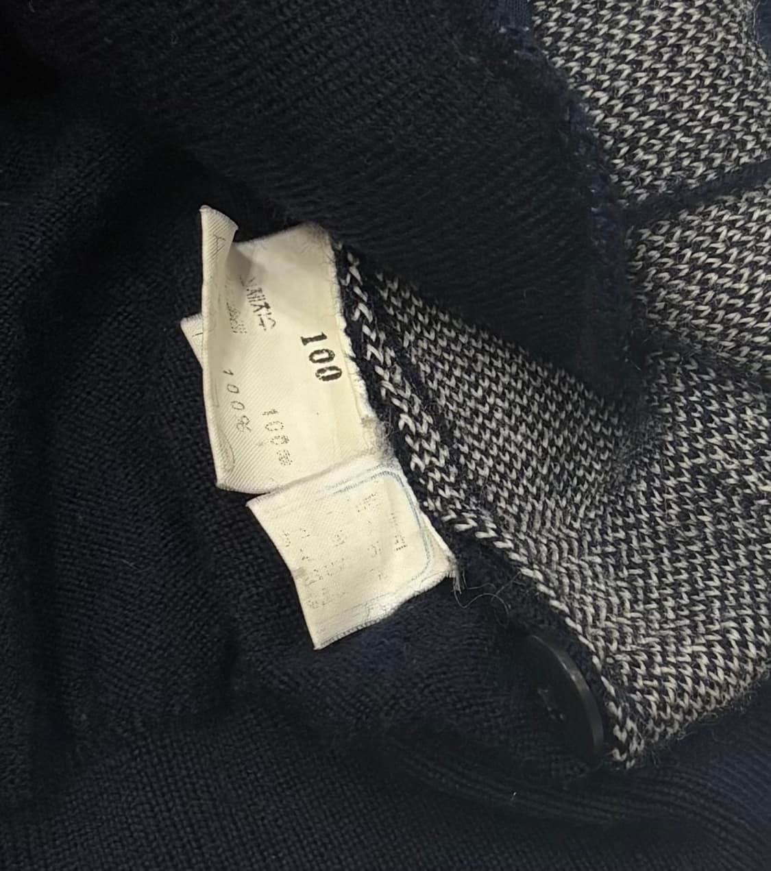 입생로랑 체크 패턴 니트 조끼 베스트 상품이미지5