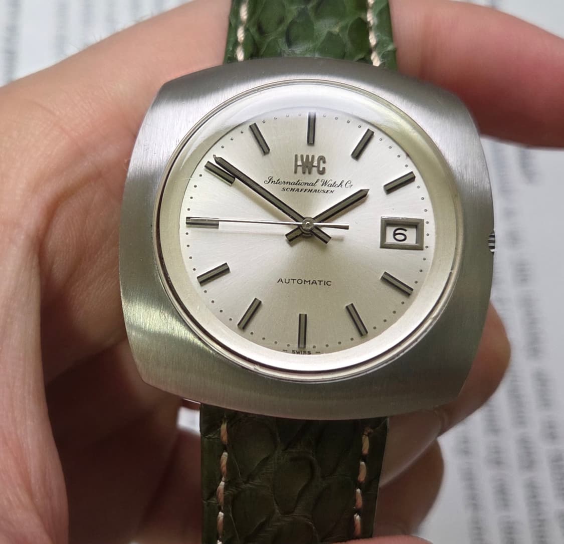 레어] 빈티지 IWC 샤프하우젠 UFO 점보 오리지널 실버판 오토매틱  상품이미지2