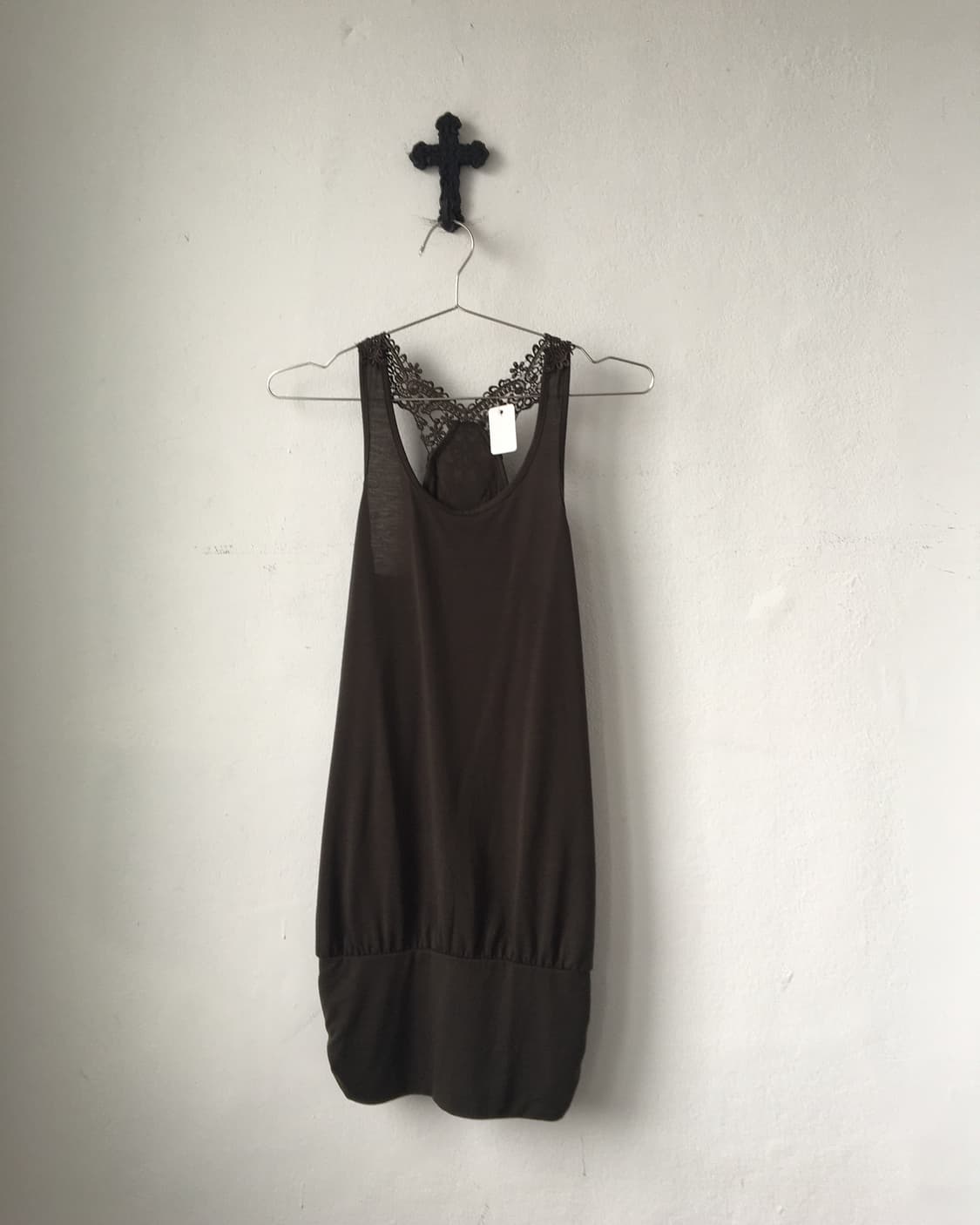 Back lace point sleeveless onepiece 상품이미지2