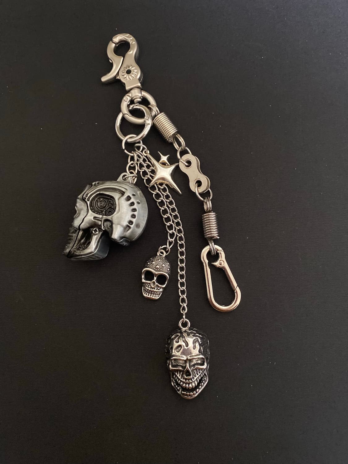 스컬 체인 키링 상품이미지2