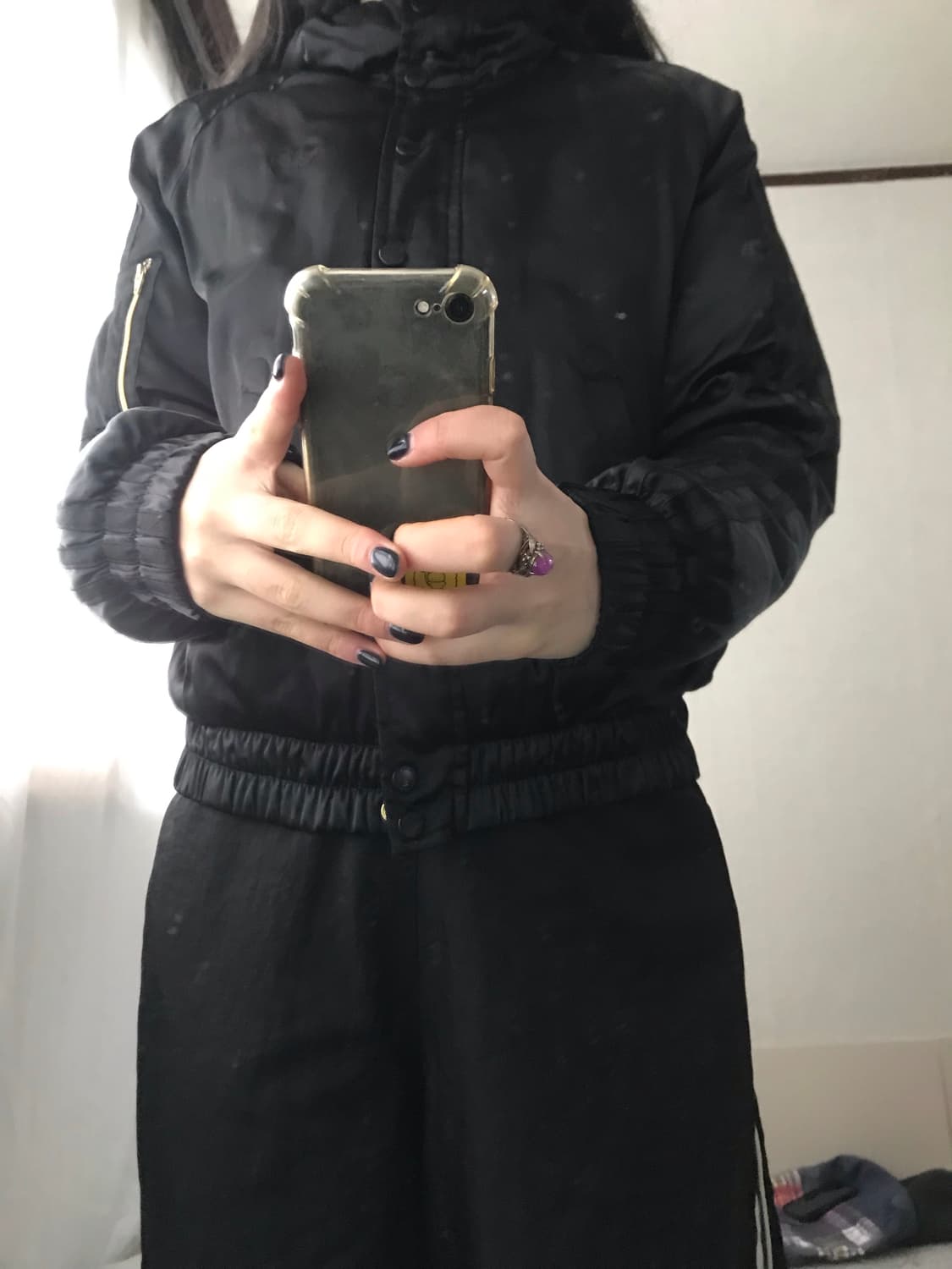 아디다스 블랙 Ma-1 패딩 상품이미지3