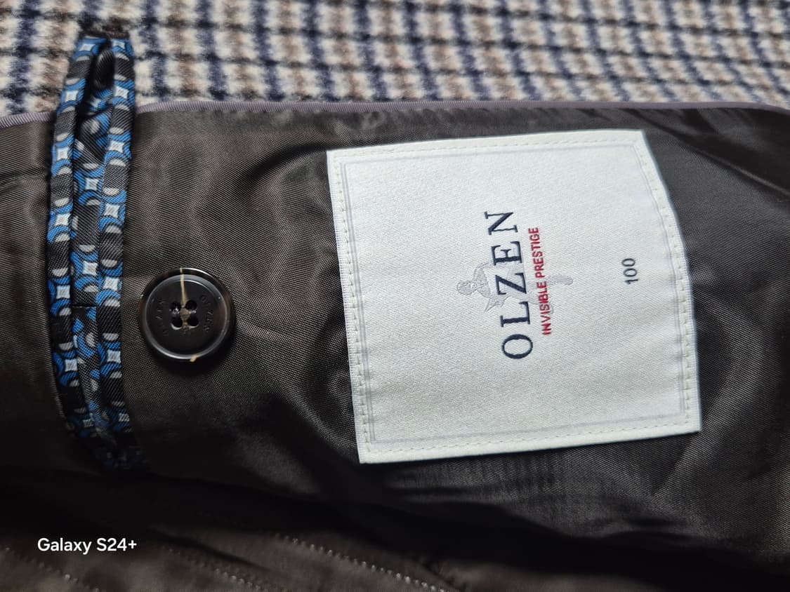 올젠 체크 캐시미어 코트 100 (상태최상) 상품이미지7