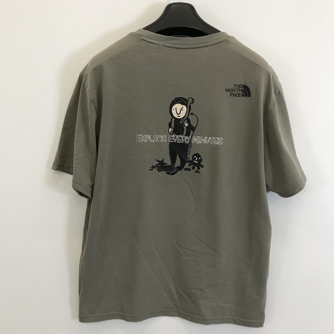 노스페이스 백프린팅 반팔티셔츠 올리브 [L] 상품이미지3