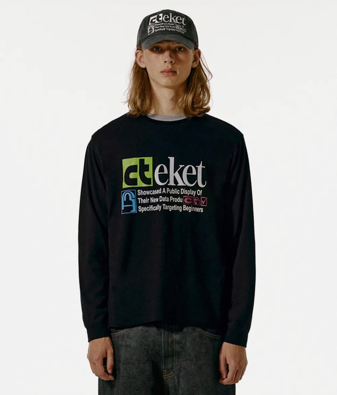 테켓 Plan L/S Tee Black / 테켓 롱슬리브 상품이미지1