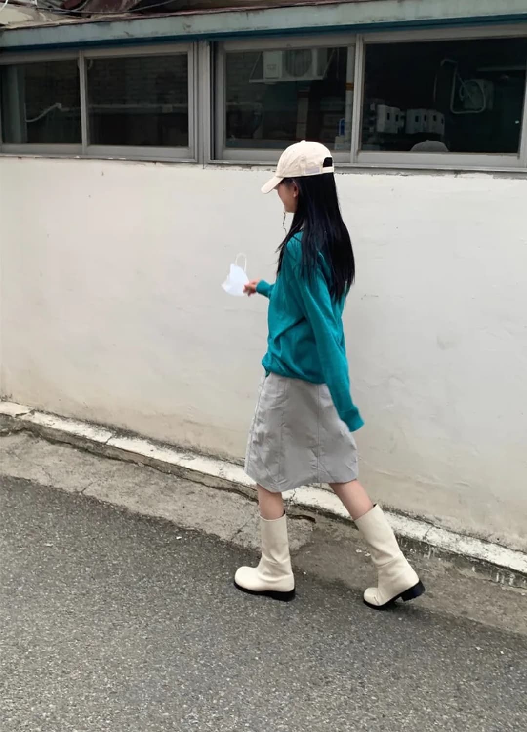 미디 나일론 스트링 스커트 상품이미지1