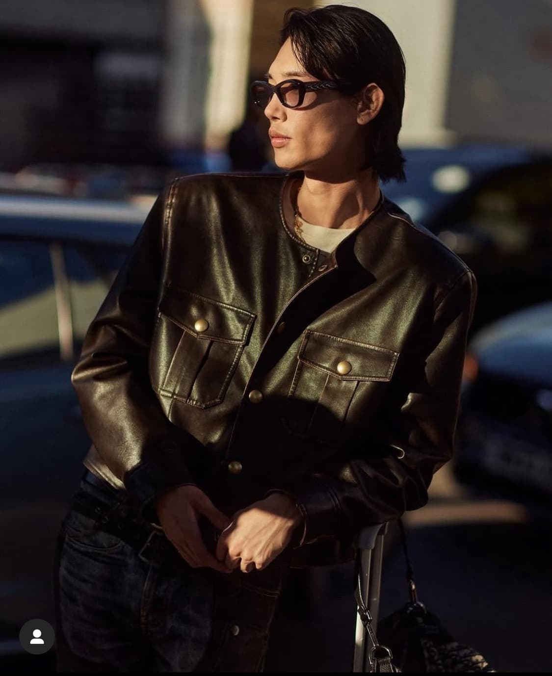 노이스 24fw 퓨어 카라 레더자켓 상품이미지3